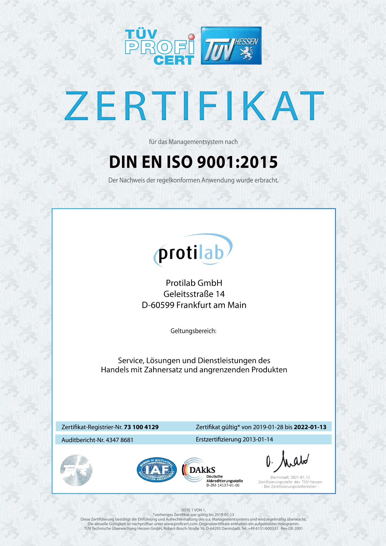 ZERTIFIKAT-Protilab